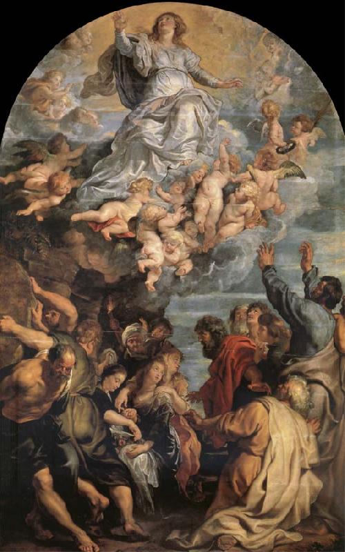 Peter Paul Rubens The Asuncion of Maria al Sky Sweden oil painting art